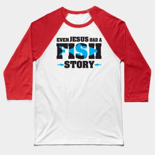 Jesus Fish Baseball T-Shirt